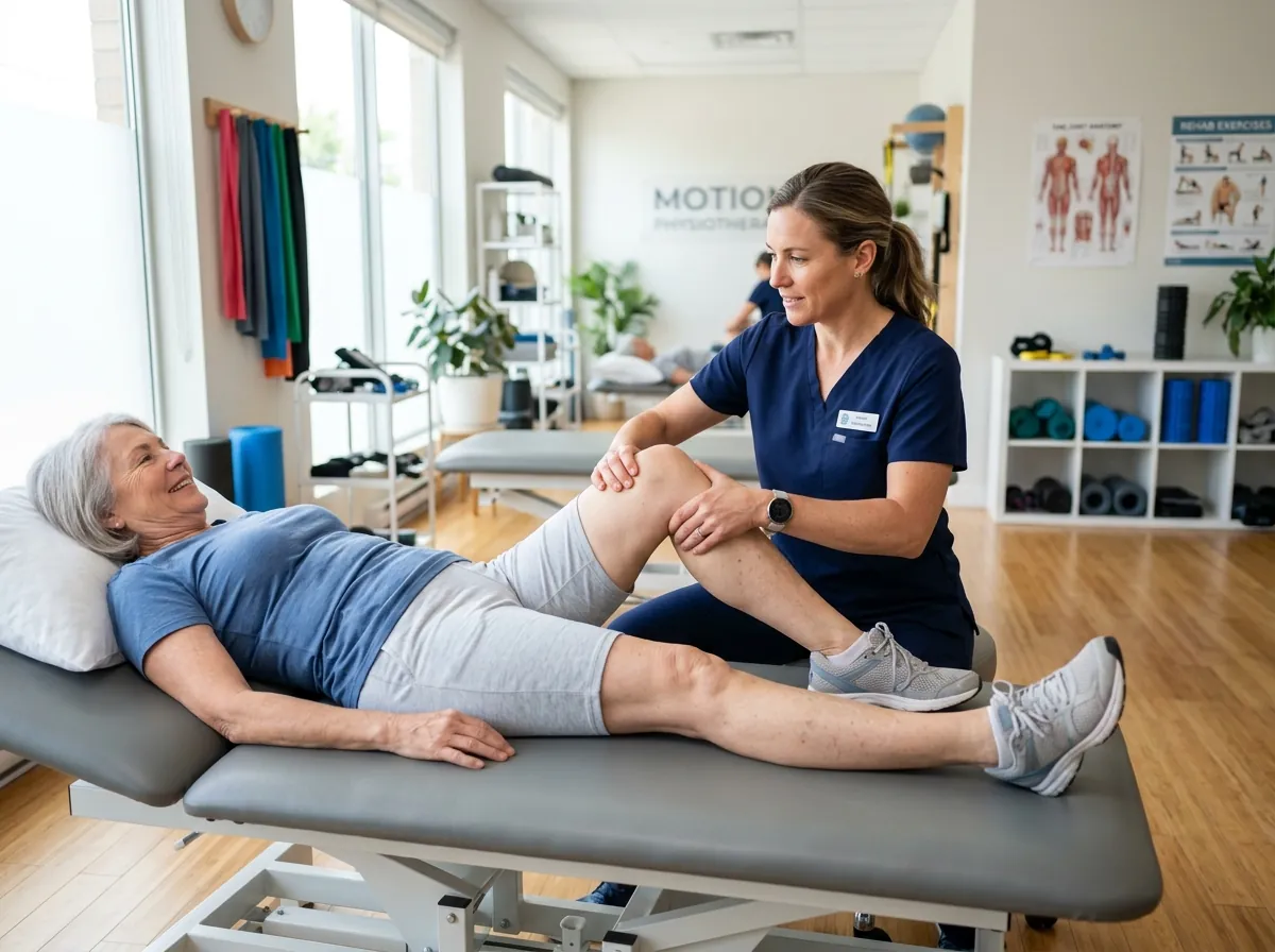 Orthopaedic knee and shoulder joint mobilization therapy with Indian patient