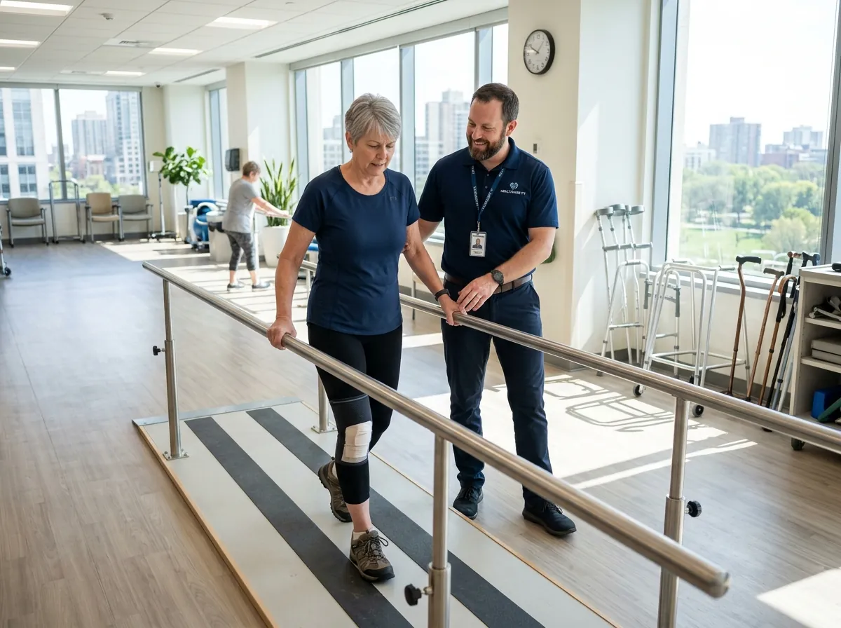 Authentic post-surgical knee replacement rehab with Indian patient
