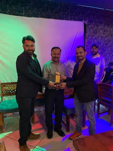 Receiving an award