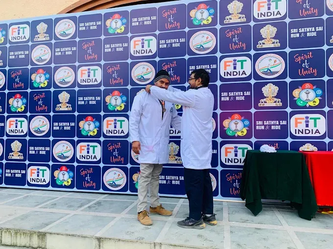 At a Fit India community event
