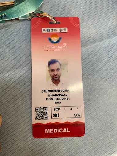 Dr. Bhatt's medical accreditation badge